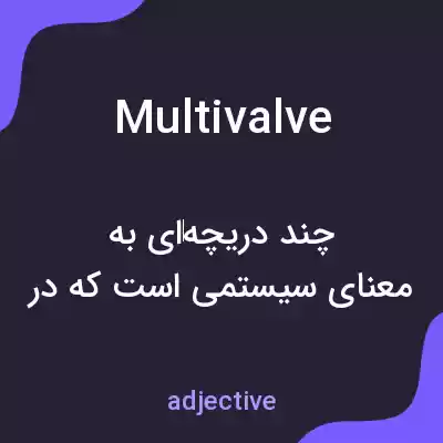معنی multivalve به فارسی معنی multivalve به فارسی