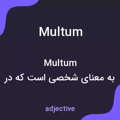 معنی multum به فارسی معنی multum به فارسی
