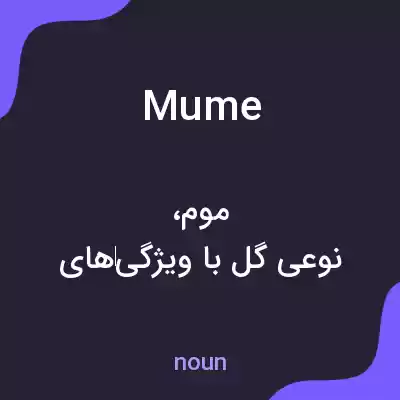 معنی mume به فارسی معنی mume به فارسی