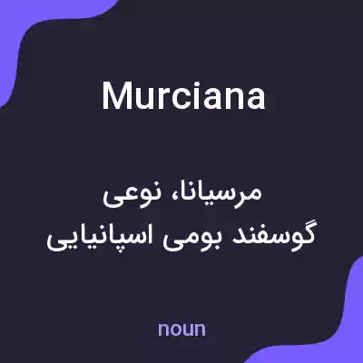 معنی murciana به فارسی معنی murciana به فارسی