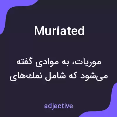 معنی muriated به فارسی معنی muriated به فارسی