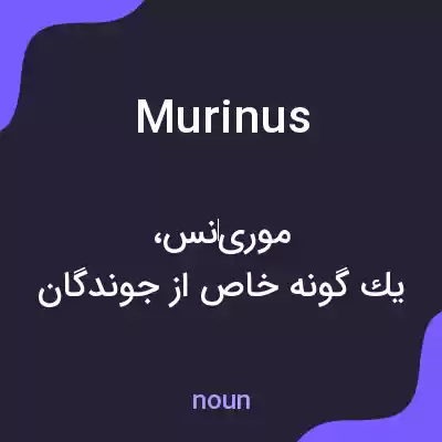 معنی murinus به فارسی معنی murinus به فارسی