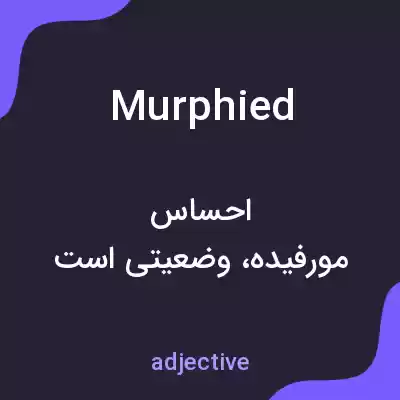 معنی murphied به فارسی معنی murphied به فارسی