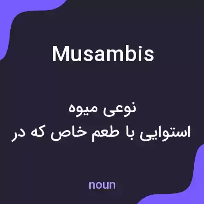 معنی musambis به فارسی معنی musambis به فارسی