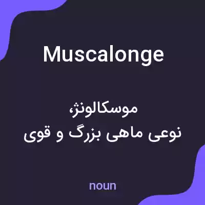 معنی muscalonge به فارسی معنی muscalonge به فارسی