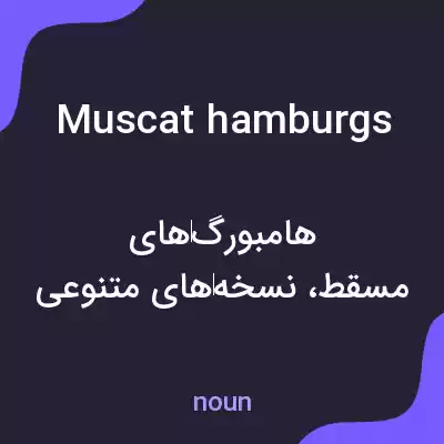معنی muscat hamburgs به فارسی معنی muscat hamburgs به فارسی