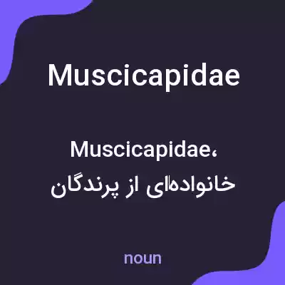 معنی muscicapidae به فارسی معنی muscicapidae به فارسی