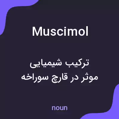 معنی muscimol به فارسی معنی muscimol به فارسی