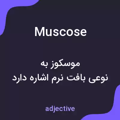 معنی muscose به فارسی معنی muscose به فارسی