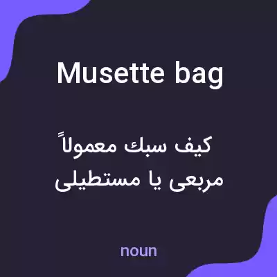 معنی musette bag به فارسی معنی musette bag به فارسی
