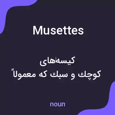 معنی musettes به فارسی معنی musettes به فارسی