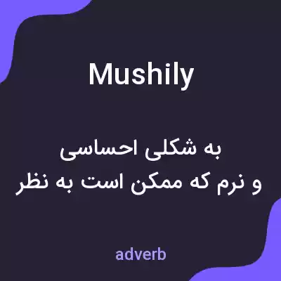 معنی mushily به فارسی معنی mushily به فارسی