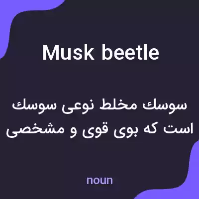 معنی musk beetle به فارسی معنی musk beetle به فارسی