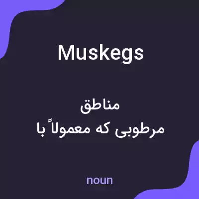 معنی muskegs به فارسی معنی muskegs به فارسی