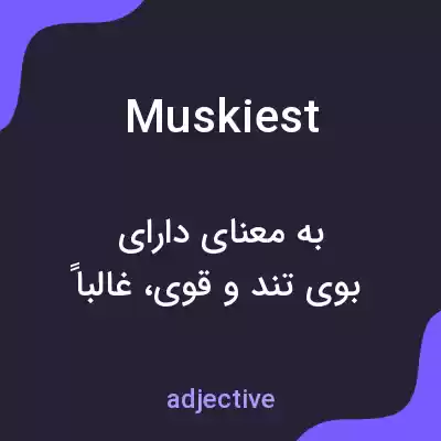 معنی muskiest به فارسی معنی muskiest به فارسی