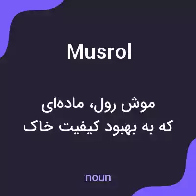 معنی musrol به فارسی معنی musrol به فارسی