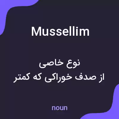 معنی mussellim به فارسی معنی mussellim به فارسی