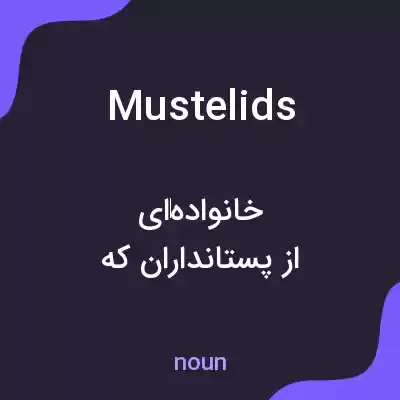 معنی mustelids به فارسی معنی mustelids به فارسی