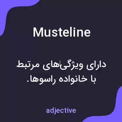 معنی musteline به فارسی معنی musteline به فارسی