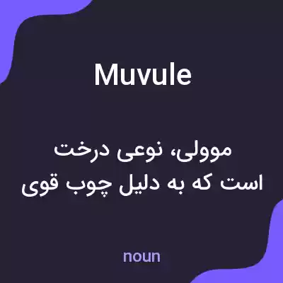 معنی muvule به فارسی معنی muvule به فارسی
