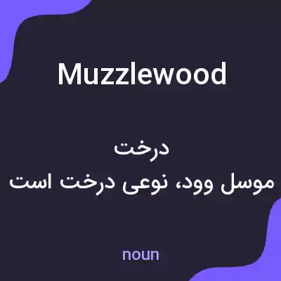 معنی muzzlewood به فارسی معنی muzzlewood به فارسی