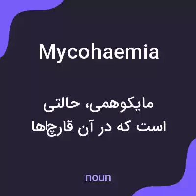 معنی mycohaemia به فارسی معنی mycohaemia به فارسی