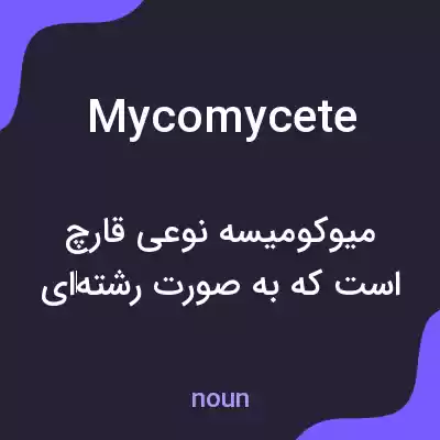 معنی mycomycete به فارسی معنی mycomycete به فارسی