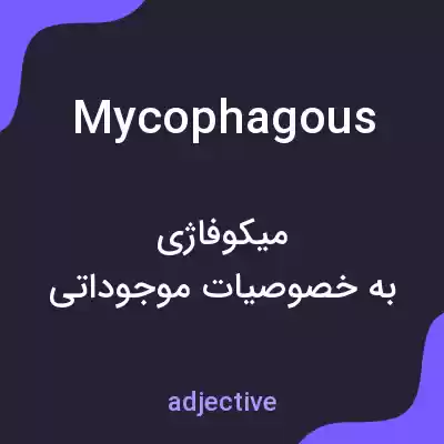 معنی mycophagous به فارسی معنی mycophagous به فارسی