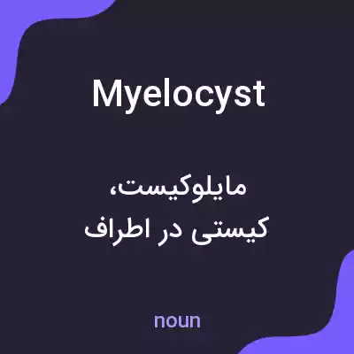 معنی myelocyst به فارسی معنی myelocyst به فارسی
