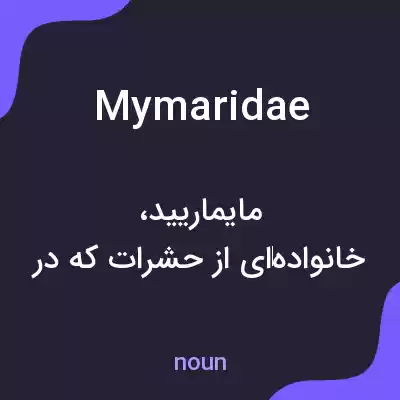 معنی mymaridae به فارسی معنی mymaridae به فارسی