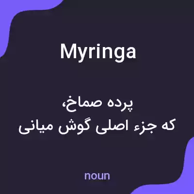 معنی myringa به فارسی معنی myringa به فارسی