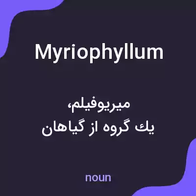 معنی myriophyllum به فارسی معنی myriophyllum به فارسی