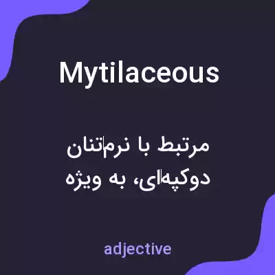 معنی mytilaceous به فارسی