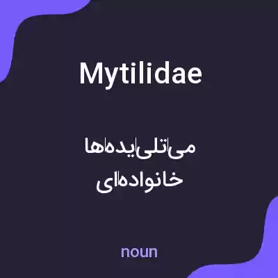 معنی mytilidae به فارسی