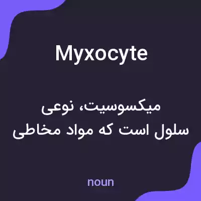 معنی myxocyte به فارسی معنی myxocyte به فارسی