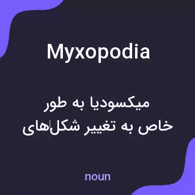 معنی myxopodia به فارسی معنی myxopodia به فارسی