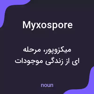 معنی myxospore به فارسی معنی myxospore به فارسی