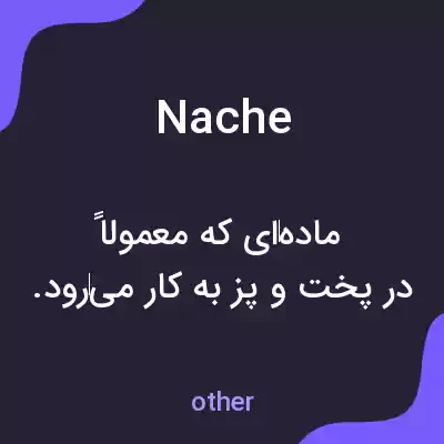 معنی nache به فارسی معنی nache به فارسی