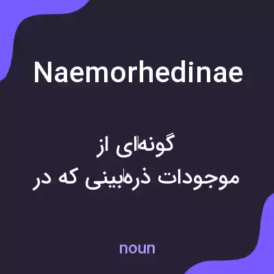 معنی naemorhedinae به فارسی معنی naemorhedinae به فارسی