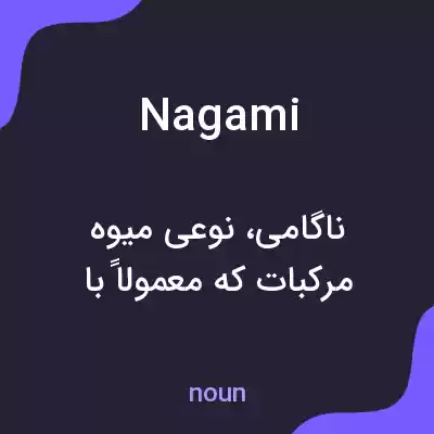 معنی nagami به فارسی معنی nagami به فارسی