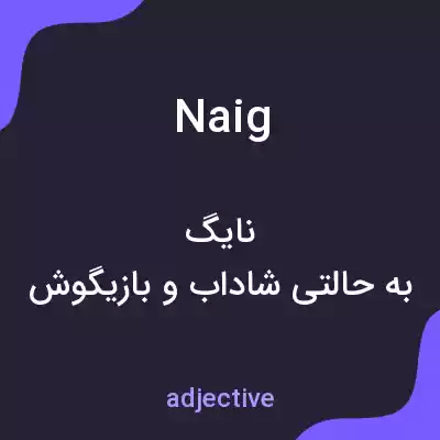 معنی naig به فارسی معنی naig به فارسی