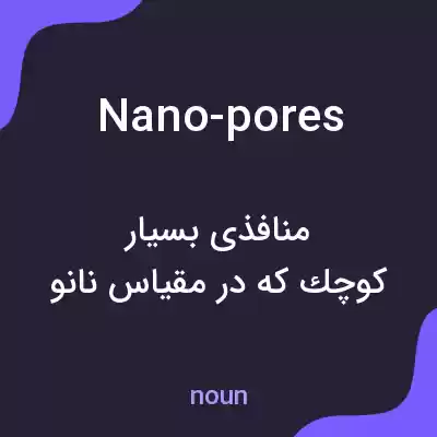 معنی nano-pores به فارسی معنی nano-pores به فارسی