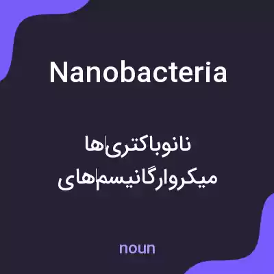 معنی nanobacteria به فارسی