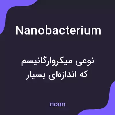 معنی nanobacterium به فارسی معنی nanobacterium به فارسی