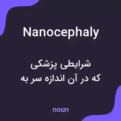 معنی nanocephaly به فارسی معنی nanocephaly به فارسی
