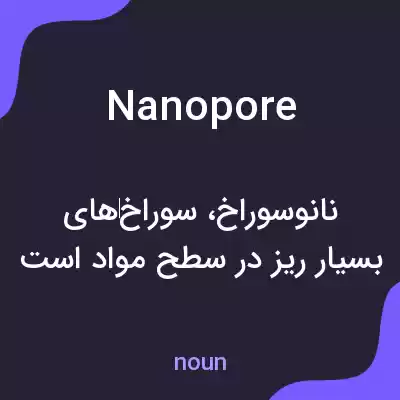 معنی nanopore به فارسی معنی nanopore به فارسی