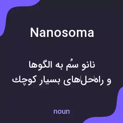 معنی nanosoma به فارسی معنی nanosoma به فارسی