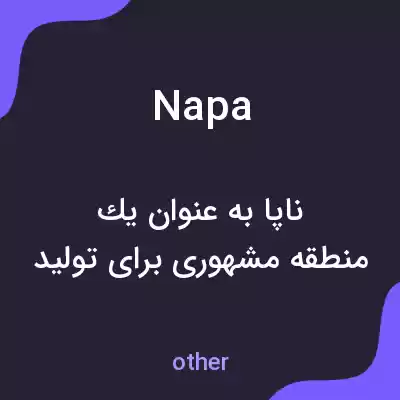 معنی napa به فارسی معنی napa به فارسی