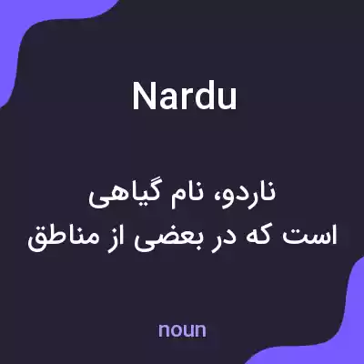 معنی nardu به فارسی معنی nardu به فارسی