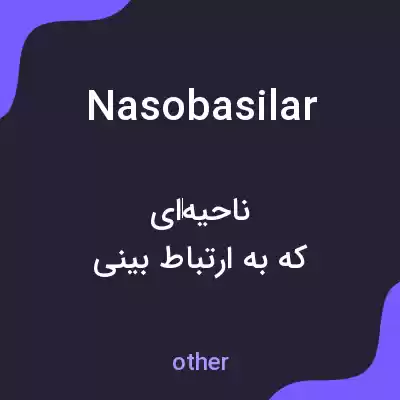 معنی nasobasilar به فارسی معنی nasobasilar به فارسی
